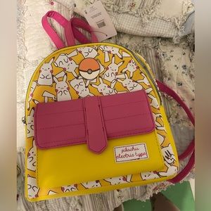 Pikachu backpack.